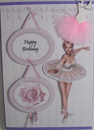 A4 Birthday Ballerina by Debbie Porter