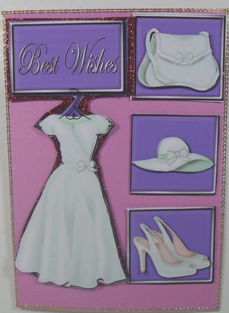 Handbags & Gladrags 1 Quick Card by Debbie Porter