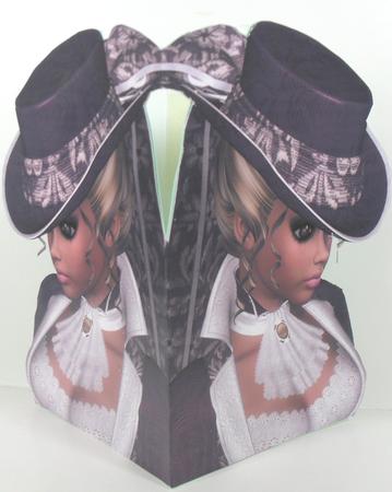 Lady Shaped Card by Debbie Porter