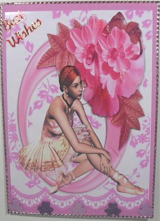 A4 Ballerina for a Beautiful Girl Print Multiple Times by Debbie Porter