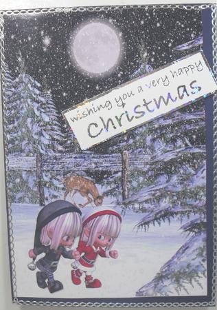 A4 Walking in the Snow by Debbie Porter