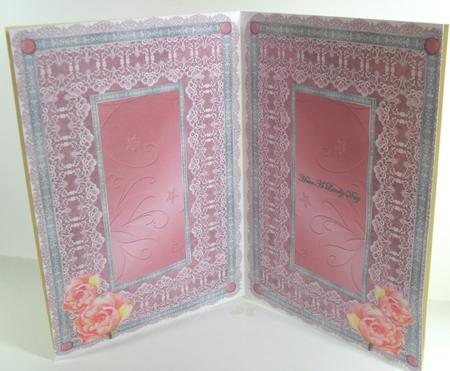 Peach Bouquet A5 Insert Sheet by Debbie Porter