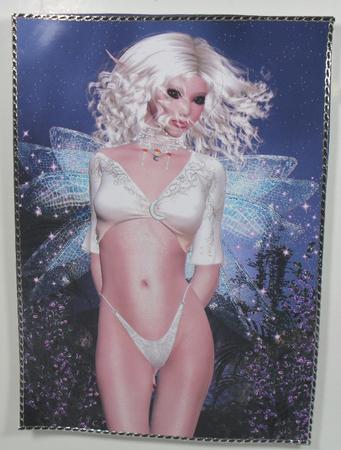 Keeper of the Moon Fairy A4 Card Front by Debbie Porter