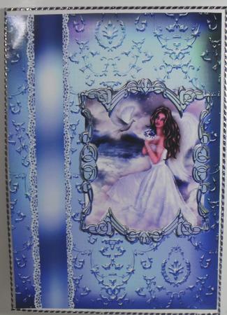 A4 Beautiful Framed Angel by Debbie Porter
