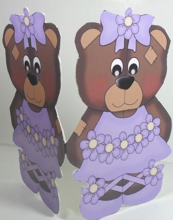 Ballerina Bear in Lilac by Debbie Porter