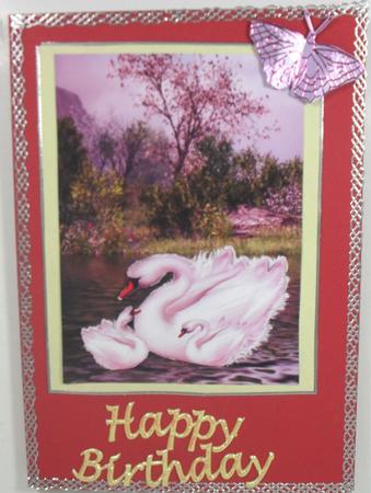 Swans on the Lake by Debbie Porter