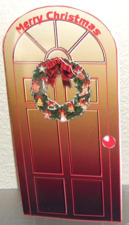 Christmas Wreath Front Door by Debbie Porter