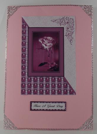Dusky Pink Rose Pyramid by Debbie Porter