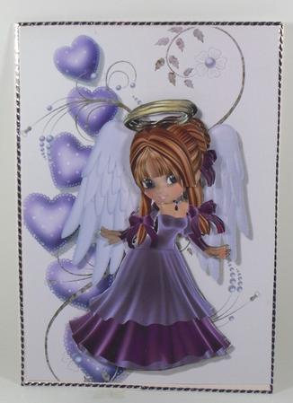 Angel of Love Card Topper by Debbie Porter