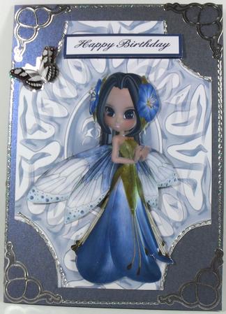 Flower Fairy A4 Card by Debbie Porter
