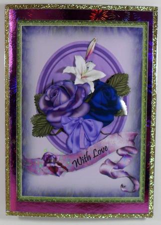 A4 with Love Flowers by Debbie Porter