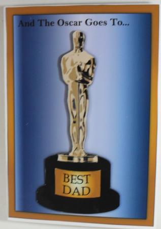 And the Oscar Goes To -  Best Dad (decoupage) by Debbie Porter