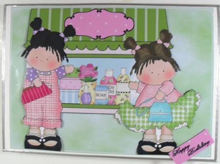 Girls Out Shopping by Debbie Porter