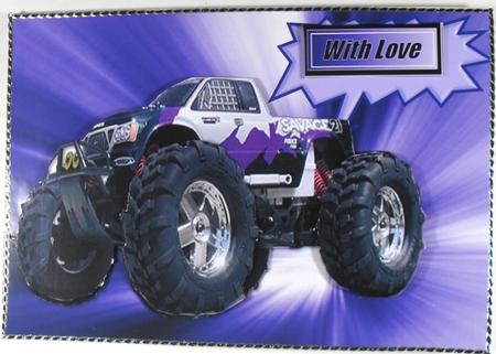 4x4 Purple Monster Truck by Debbie Porter