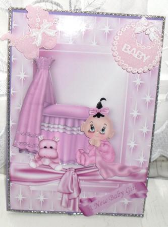 New Baby Girl in Star Frame Featured Gallery Photo