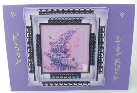 Spiral Pyramid Vintage Purple Lilac by Debbie Porter