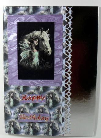 Lady with Horse by Debbie Porter