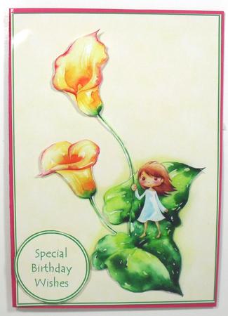 Darling Little Flower Girl with Beautiful Yellow Flowers by Debbie Porter