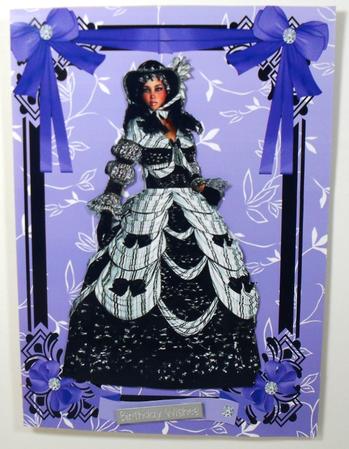 Elegant Lady in Pretty Black Frame by Debbie Porter