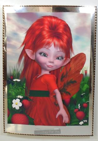 The Strawberry Patch A4 Card Front by Debbie Porter