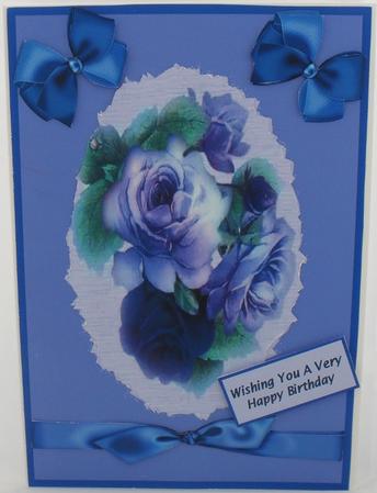 Delicate Blue Roses by Debbie Porter