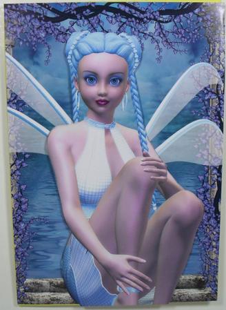 Fairy Radiance A4 Card Front by Debbie Porter