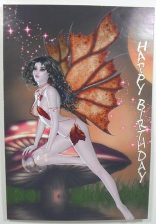 Fairy Bubble A4 Card Front by Debbie Porter