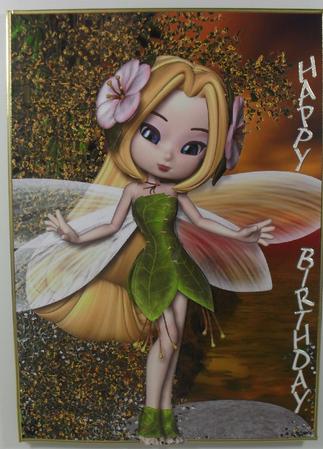 Fairy Finery A4 Card Front by Debbie Porter