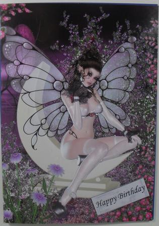 Fairies Rest A4 Card Front by Debbie Porter