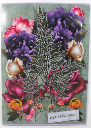 A4 Collage of Flowers 2 by Debbie Porter