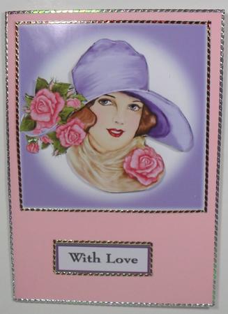 Lady in Purple Hat by Debbie Porter