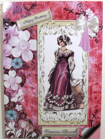 Beautiful Vintage Lady in Ornate Frame A4 Topper by Debbie Porter