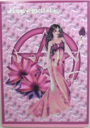 Wican Lady in Pink by Debbie Porter