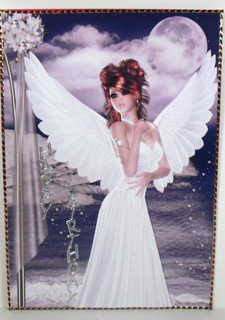 Angel Charms A4 Card Front by Debbie Porter