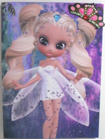 Fairy Princess A4 Card Front by Debbie Porter