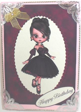 Tiny Dancer - Decoupage Card by Debbie Porter