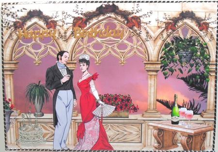 A Lovely Evening ,a4 Topper by Debbie Porter
