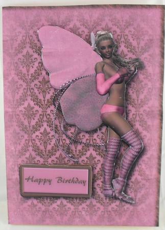 Pink & Brown Fairy Quick Card by Debbie Porter