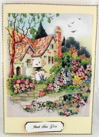 Vintage Floral Cottage by Debbie Porter