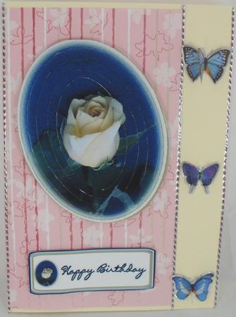 Yellow Rose Oval Pyramid by Debbie Porter