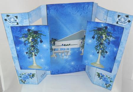 Soul Music Double Fold Back Card by Debbie Porter