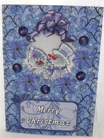 Snow Couple Quick Card by Debbie Porter