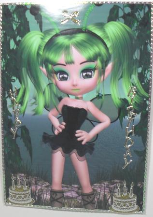 Kiaragh Fairy A4 Card Front #1 by Debbie Porter