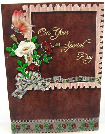 Special Day Card Front with Butterfly by Debbie Porter