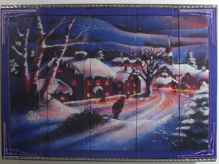 Taking Christmas Tree Home Card Front and Panels by Debbie Porter