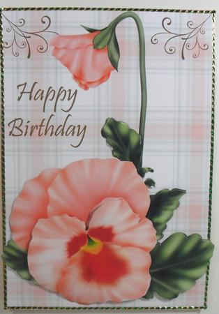 Apricot Pansy Birthday by Debbie Porter
