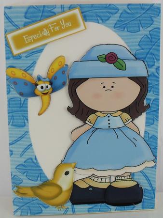 Lil Rosie, with Yellow Bird & Butterfly by Debbie Porter