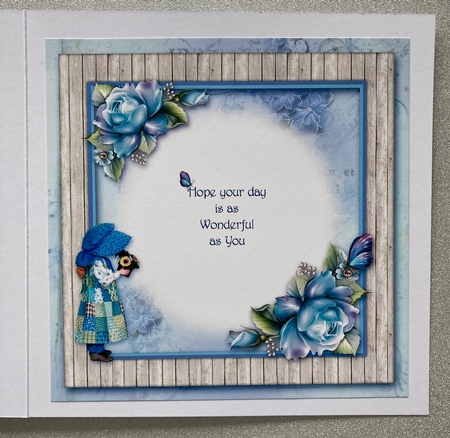 Little Blue Bonnet Girl by Deborah Sharp