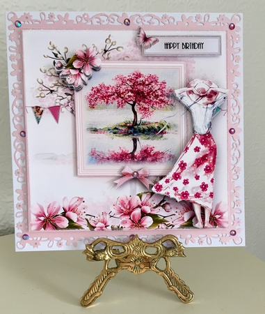 Cherry Blossom Dreams Card Front Kit by Deborah Sharp