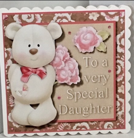 To a Very Special Daughter Card Front with Decoupage Featured Gallery Photo